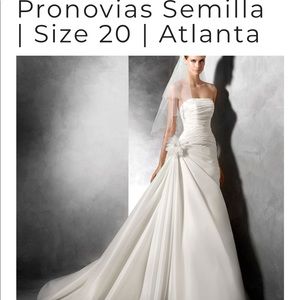 Pronovias Semilla Wedding Dress street size 14